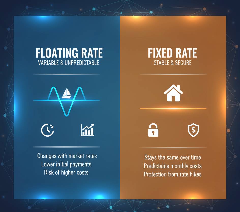Floating vs fixed interest