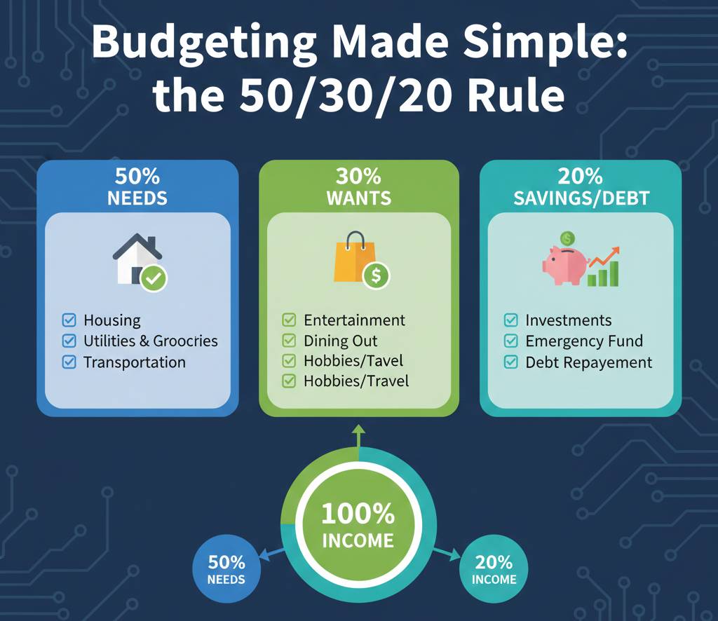 Budgeting Made Simple: The 50-30-20 Rule with real example